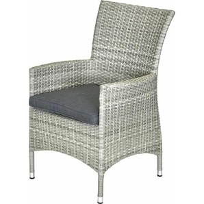 Diningsessel Nardo xl Polyrattan inkl Sitzkissen Alu Gartenstuhl - Primaster