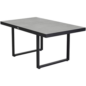 Diningtisch Sondrino, schwarz/betonfarbig