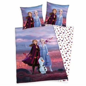 Disney Bettwäsche-Set Die Eiskönigin 2 | mehrfarbig | 135 cm | 1 cm |