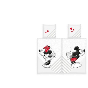 Disney Bettwäsche-Set Mickey & Minnie | mehrfarbig | 135 cm | 1 cm |
