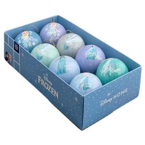 Disney Christbaumkugel-Set Frozen, Mehrfarbig, Kunststoff, 8-teilig, Dekoration, Weihnachtsdekoration, Weihnachtsbaumschmuck, Weihnachtskugeln