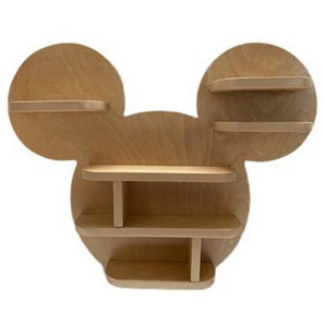 Disney Kinderregal Mickey & Minnie, Schwarz, Holz, 60x15x50 cm, Kinder- & Jugendzimmer, Kindermöbel, Kinderregale