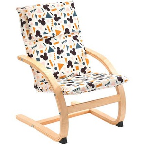 Disney Kinderstuhl Mickey & Minnie , Blau, Orange, Schwarz, Weiß , Holz, Textil , 60x85x70 cm , Babymöbel, Kindersitzgruppen