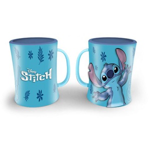 Disney Kindertasse Stitch, Hellblau, Keramik, 312 ml, 13x11.5x9.5 cm, hitzebeständig, Füttern, Kindergeschirr