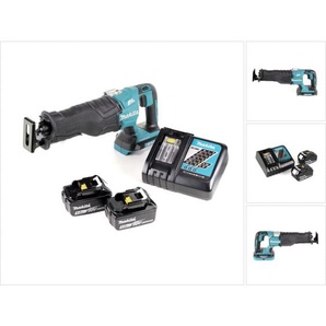 Makita - djr 360 rt Akku Reciprosäge 36V ( 2x18V ) Brushless Säbelsäge + 2x 5,0 Ah Akku + Ladegerät