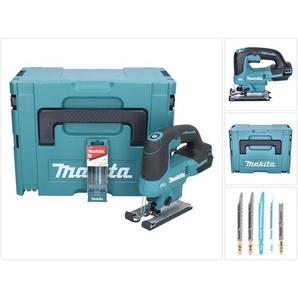 Makita - djv 184 zj Akku Stichsäge 18 v Brushless + 5 tlg. Stichsägeblatt Set + Makpac - ohne Akku, ohne Ladegerät
