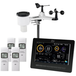 DNT Wetterstation WeatherScreen PRO + 3x Zusatzsender RoomLog Pro