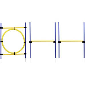 Dobar Agility-Sprungset 2x Hürden 1x Ring 2 x 100 cm GLO689311008