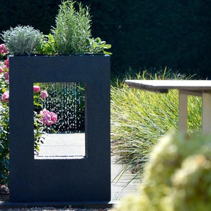 Dobar Gartenbrunnen mit Pflanzen-Option - Grau -