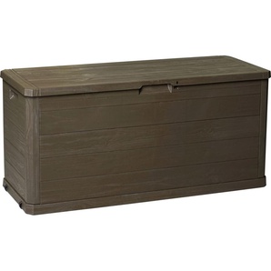 Dobar Gartentruhe aus Kunststoff braun 117 x 45 x 56 cm GLO691101942