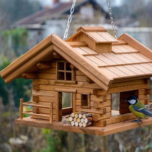 DOBAR GREEN LABEL Vogelhaus Appenzell Tierhäuser BxTxH: 37x37x26 cm, Kiefer Gr. B/H/T: 37 cm x 26 cm x 37 cm, braun Futterhäuser -stationen