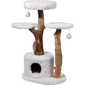DOBAR Kratzbaum Frosty Kratzbäume BxTxH: 60x45x102 cm Gr. B/H/T: 60 cm x 102 cm x 45 cm, braun (weiß, braun) Kratz- Kletterbäume Kratzbäume