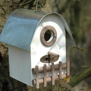 Dobar-Nistkasten »Rundhaus« - silber - Kiefer -