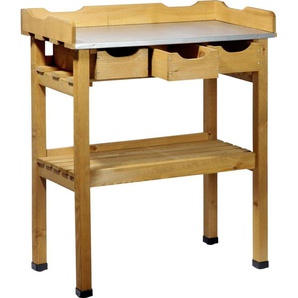 Dobar Pflanztisch mit 3 Schubladen 80 x 40 x 90 cm GLO692504647