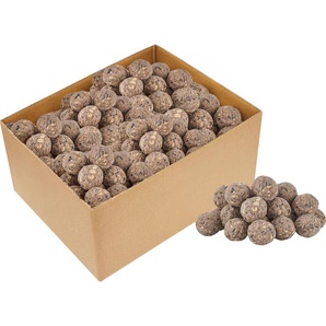 DOBAR Vogelfutter Gourment-Meisenknödel Tiernahrung Futterknödel mit je 80 Gramm für die Ganzjahresfütterung Gr. Anzahl: 100, beige (natur) Vogelfutter