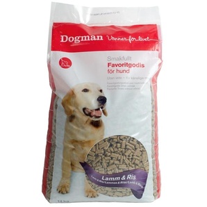 Dogman Hundesnacks Favoritgodis Lamm  Reis 14kg