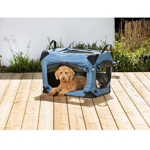 Dogman Milou Canvas Crate Blue Medium 60x42x42cm