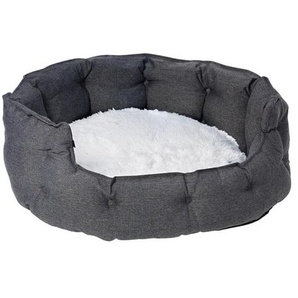 Dogman Pet Bed Classy Memory Foam Oval Grey XL 84x80x34cm