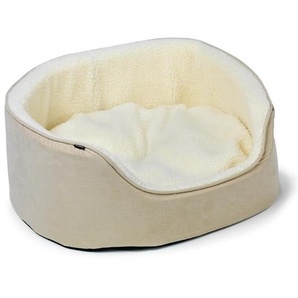 Dogman Pet Bed Sherpa High Rim Beige Medium 60x48x23cm