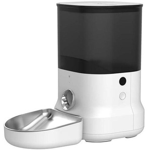 Dogness Automatic Pet Feeder with metal bowl white