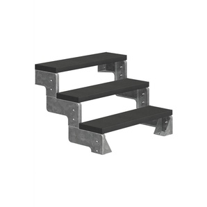 Dolle Außentreppe Gardentop 3 Stufen ohne Geländer, Breite 100 cm, Trimax, anthrazit GLO781602624