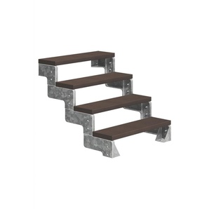 Dolle Außentreppe Gardentop 4 Stufen ohne Geländer, Breite 100 cm, Trimax, braun GLO781602605
