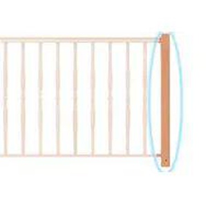 DOLLE Endpfosten Zaunpfosten beige (natur) Zaunpfosten