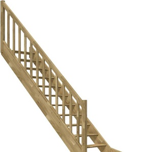 Dolle Raumspartreppen Paris 1/4-gew. Eiche versiegelt inkl. Geländer GLO781602683