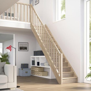 Dolle Raumspartreppen Paris gerade Buche versiegelt inkl. Geländer GLO781602664