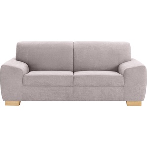 2-Sitzer DOMO COLLECTION Incanto Sofas Gr. B/H/T: 200 cm x 81 cm x 89 cm, Struktur weich, 2-Sitzer, grau (taupe) 2-Sitzer Sofas