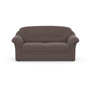 2-Sitzer DOMO COLLECTION Montana Sofas Gr. B/H/T: 146 cm x 84 cm x 82 cm, Samtoptik, grau (taupe) 2-Sitzer Sofas