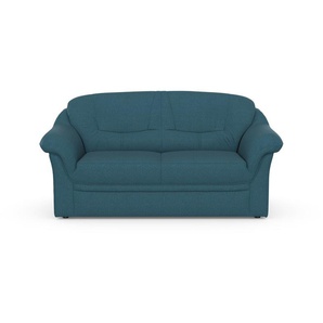 2-Sitzer DOMO COLLECTION Montana Sofas Gr. B/H/T: 146 cm x 84 cm x 82 cm, Struktur weich, blau (petrol) 2-Sitzer Sofas