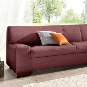 2-Sitzer DOMO COLLECTION Norma Top Sofas Gr. B/H/T: 192 cm x 77 cm x 90 cm, Kunstleder SOFTLUX, ohne Funktion, rot (kaminrot) 2-Sitzer Sofas