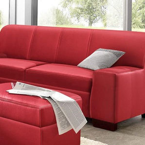 2-Sitzer DOMO COLLECTION Norma Top Sofas Gr. B/H/T: 192 cm x 77 cm x 90 cm, Kunstleder SOFTLUX, ohne Funktion, rot 2-Sitzer Sofas