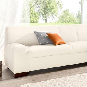 2-Sitzer DOMO COLLECTION Norma Top Sofas Gr. B/H/T: 192 cm x 77 cm x 90 cm, NaturLEDER, ohne Funktion, beige (porzellan) 2-Sitzer Sofas