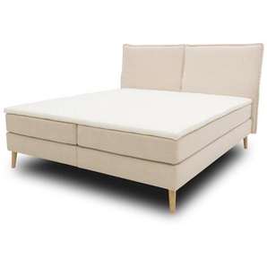 DOMO collection Boxspringbett mit Rückenfunktion, ca. 180 x 200 cm, inkl. Topper