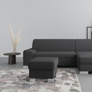 DOMO collection Ecksofa Anzio L-Form, wahlweise mit Bettfunktion und Federkern