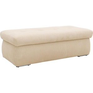 DOMO collection Hocker NMoric, mit Stauraumfach, auch in Cord