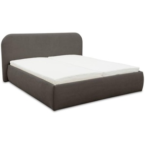 DOMO Polsterbett »Lund«, 180 x 200 cm, inkl. Lattenrost und Matratze, grau