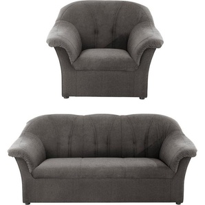 DOMO collection Polstergarnitur Pegnitz, (Set), Sessel und 3-Sitzer