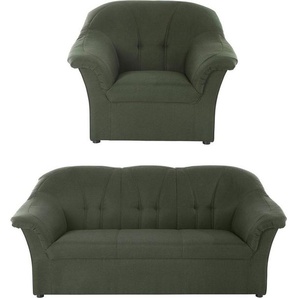 DOMO collection Polstergarnitur Pegnitz, (Set), Sessel und 3-Sitzer