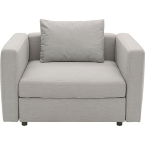 DOMO collection Sessel Solskin, individuell erweiterbar, für Garten, Terrasse, Balkon, Formschön mit losem Sitz- und Rücken-Kissen, speziell für Outdoor