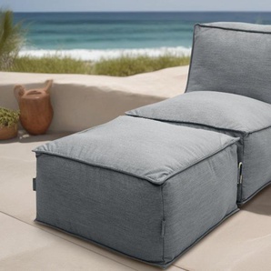 DOMO collection Sofaelement Fiu: einfach aufblasbar, für Camping, Garten, Terrasse, Balkon, wetterfester Outdoor Sessel 75/115/73 cm, klein verstaubar