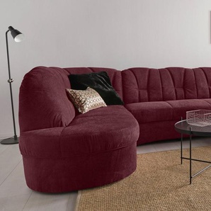 DOMO collection Wohnlandschaft Papenburg U-Form, in großer Farbvielfalt, wahlweise Bettfunktion, frei im Raum stellbar