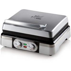 DOMO DO 9149 W Waffeleisen Elegantes Metallic-Design