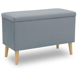 DOMO Hocker mit Staufach, lichtblau