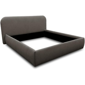 DOMO Polsterbett »Lund«, 180 x 200 cm, nur Bettrahmen, grau