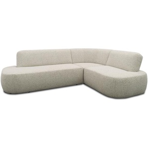 DOMO Sofa 200 029, beige-braun meliert, rechtsbündig