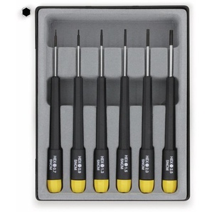 DONAU ELEKTRONIK Schraubendreher-Satz, 280-63, Sechskant metrisch, 6-teilig