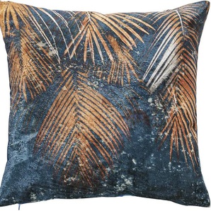 Kissenhülle DONE. Palm Leaves Kissenbezüge Gr. B/L: 45 cm x 45 cm, 1 St., Polyester, bunt Kissenbezüge gemustert Vorderseite im Vintage-Look